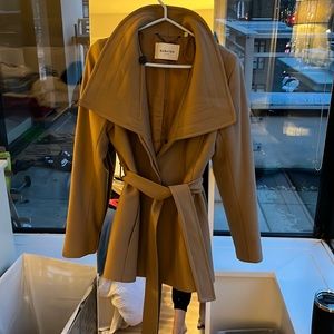 Babaton camel short pea coat